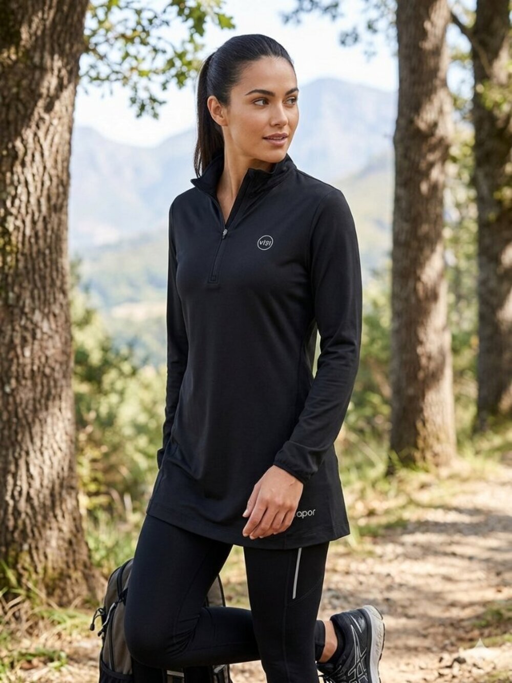 Veil Spark "Challenge Your Limits" Black Golf Mini Dress / Shirt - M